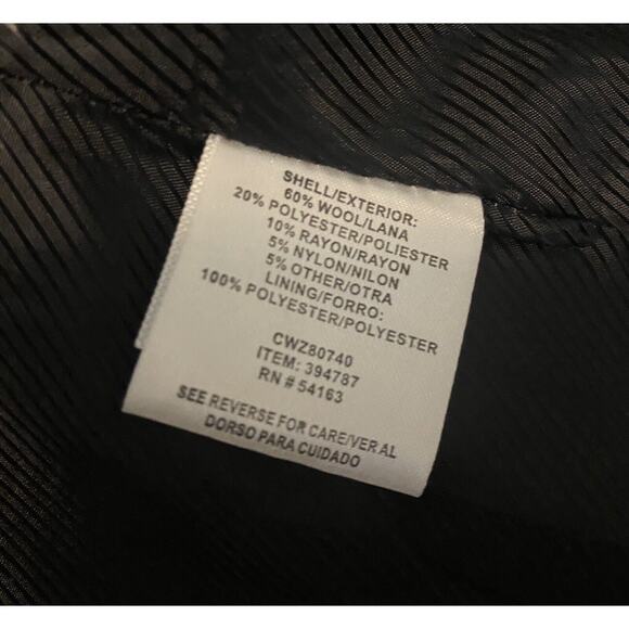 Calvin Klein shawl collar wool blend wrap women’s coat size M - Picture 2 of 7